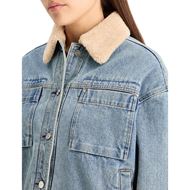 Снимка на SCOTCH&SODA WOMEN'S WASHED DENIM JACKET WITH SHERPA DETAILS