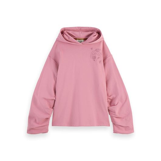 Снимка на SCOTCH&SODA WOMEN'S GATHERED SLEEVE OVERSIZED FIT HOODIE