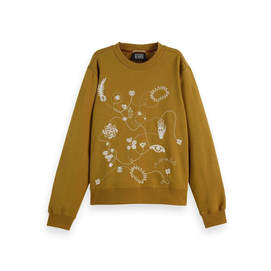 Снимка на SCOTCH&SODA WOMEN'S EMBROIDERED REGULAR FIT SWEATSHIRT