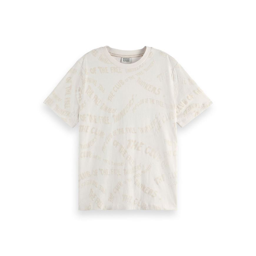 Снимка на SCOTCH&SODA WOMEN'S FLOCK AOP REGULAR FIT T-SHIRT