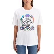 Снимка на SCOTCH&SODA WOMEN'S CHEST ARTWORK LOOSE FIT T-SHIRT