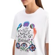 Снимка на SCOTCH&SODA WOMEN'S CHEST ARTWORK LOOSE FIT T-SHIRT