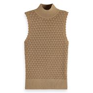 Снимка на SCOTCH&SODA WOMEN'S METALLIC POINTELLE KNITTED TANK