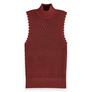 Снимка на SCOTCH&SODA WOMEN'S METALLIC POINTELLE KNITTED TANK