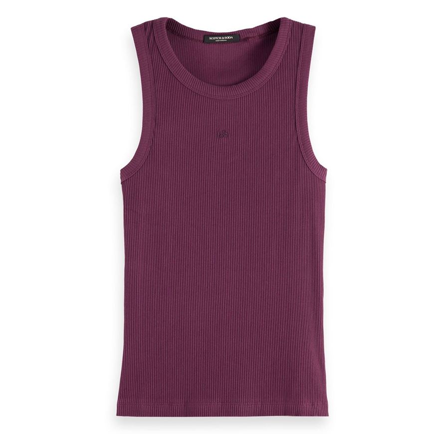 Снимка на SCOTCH&SODA WOMEN'S RACER RIB TANK