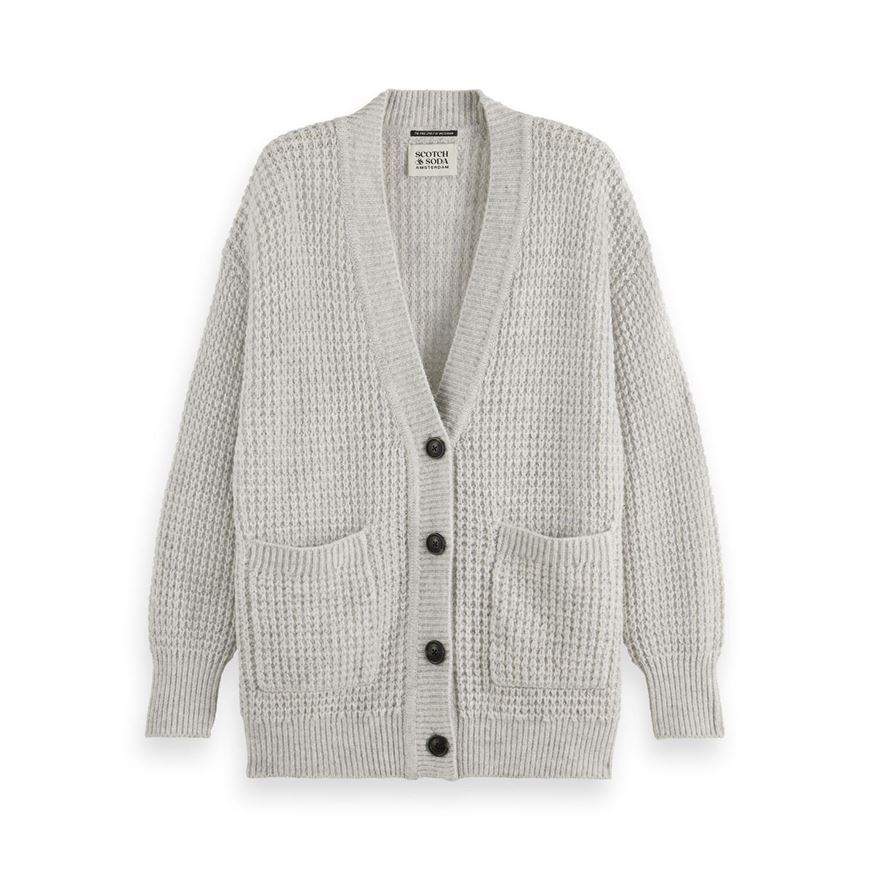 Снимка на SCOTCH&SODA WOMEN'S TEXTURED STITCH OVERSIZED CARDIGAN