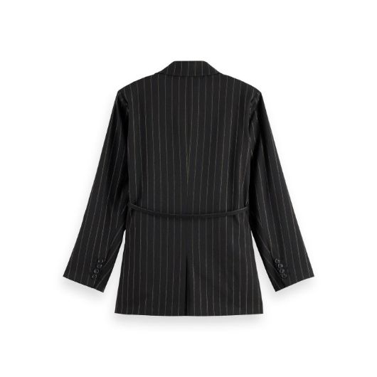 Снимка на SCOTCH&SODA WOMEN'S LUREX PINSTRIPE DOUBLE-BREASTED BLAZER