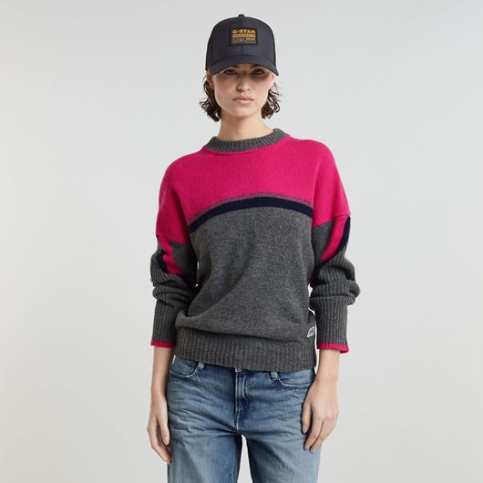 Снимка на G-STAR RAW WOMEN'S MULTI COLOR LOOSE KNITTED SWEATER