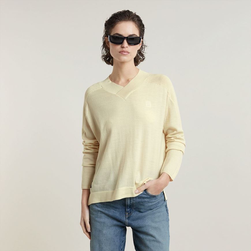 Снимка на G-STAR RAW WOMEN'S CORE LOOSE V-NECK KNIT