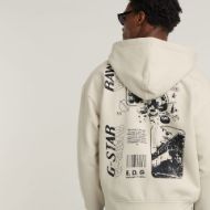 Снимка на G-STAR RAW MEN'S POSTER BACK GR ZIP THROUGH LOOSE HOODIE