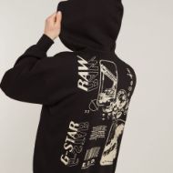 Снимка на G-STAR RAW MEN'S POSTER BACK GR ZIP THROUGH LOOSE HOODIE