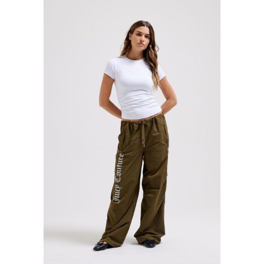 Снимка на JUICY COUTURE WOMEN'S AYLA LEG LOGO PARACHUTE PANTS