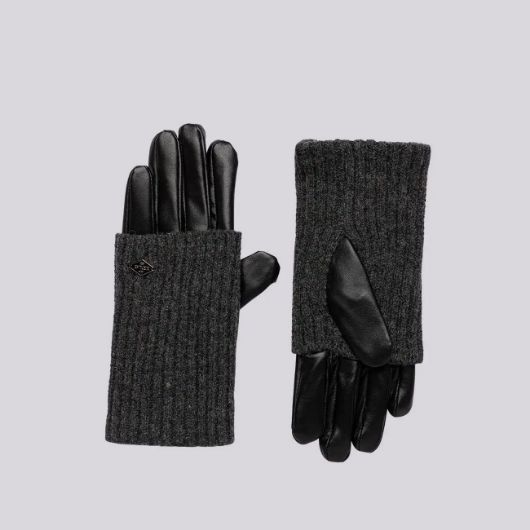 Снимка на REPLAY WOMEN'S LEATHER AND WOOL-BLEND GLOVES