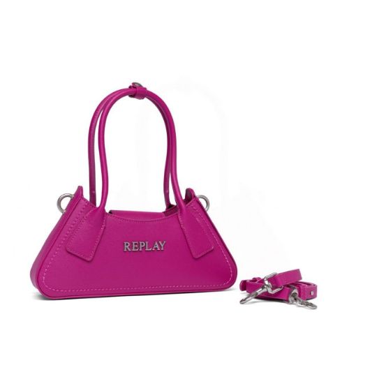 Снимка на REPLAY WOMEN'S SHOULDER BAG IN SOLID COLOUR WITH SAFFIANO EFFECT