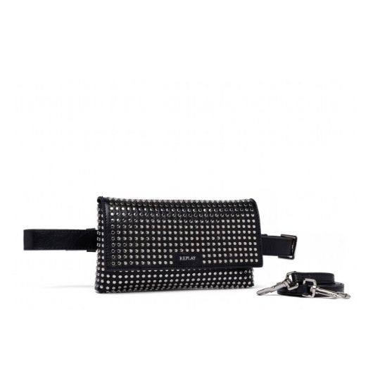 Снимка на REPLAY WOMEN'S BELT BAG WITH STUDS AND VINTAGE EFFECT