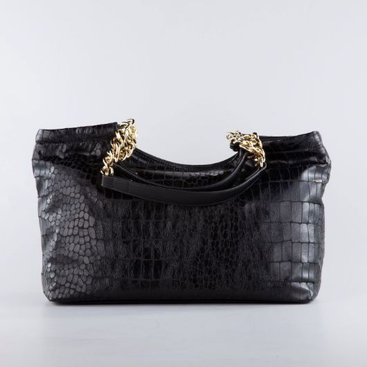 Снимка на LOVE MOSCHINO WOMEN'S CROCO PRINTED SHOPPER