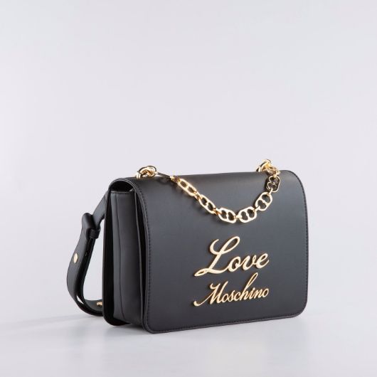 Снимка на LOVE MOSCHINO WOMEN'S LOVELY LOVE SHOULDER BAG WITH CHAIN