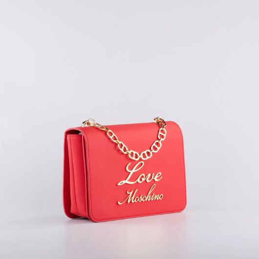 Снимка на LOVE MOSCHINO WOMEN'S LOVELY LOVE SHOULDER BAG WITH CHAIN