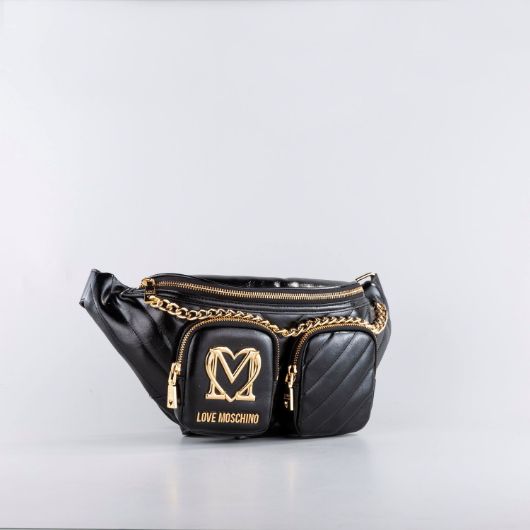 Снимка на LOVE MOSCHINO WOMEN'S CITY POCKETS BELT BAG WITH CHAIN