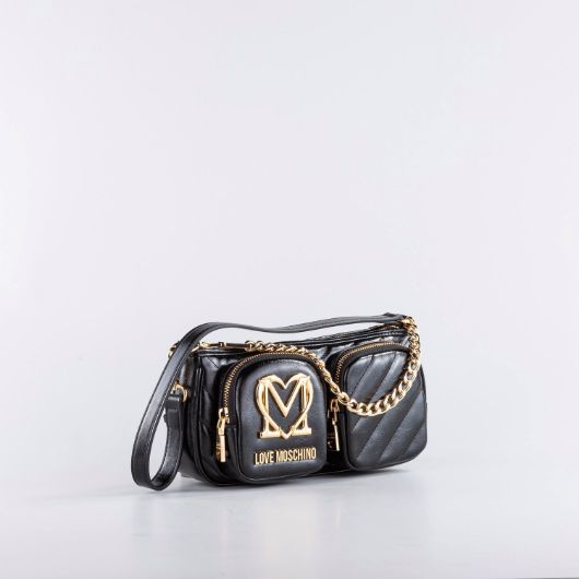 Снимка на LOVE MOSCHINO WOMEN'S CITY POCKETS SHOULDER BAG WITH CHAIN