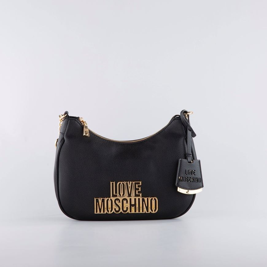 Снимка на LOVE MOSCHINO WOMEN'S CUT OUT LOGO HOBO BAG