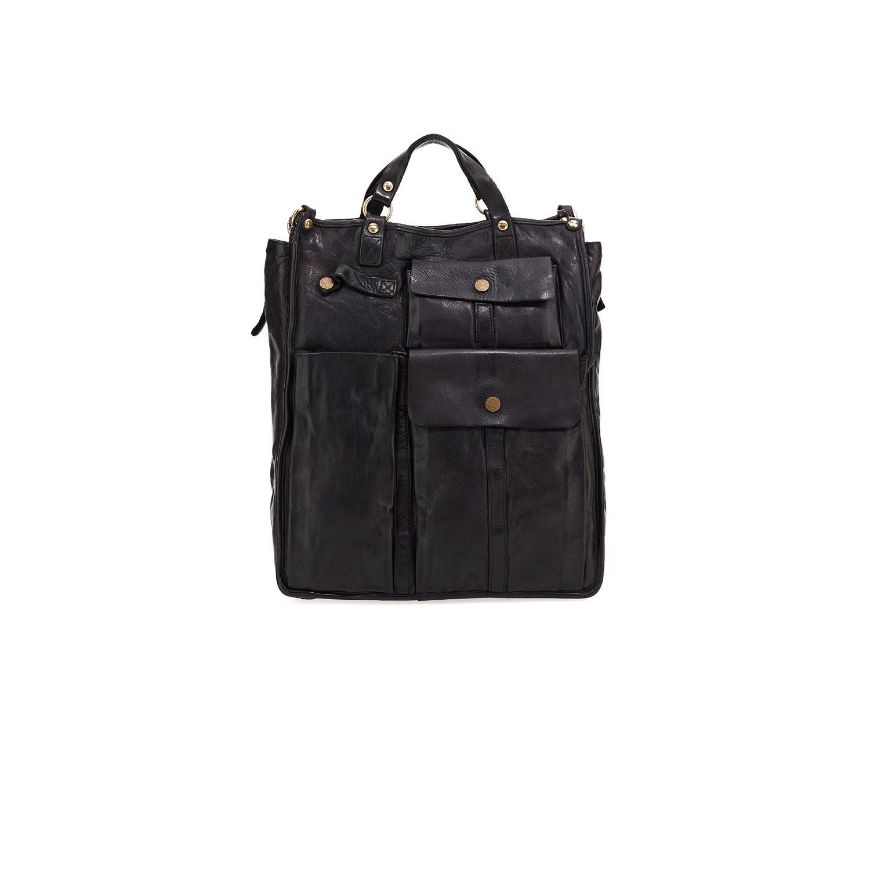 Picture of CAMPOMAGGI PROFESSIONAL BAG TOKIO IN BLACK LEATHER