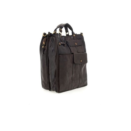 Снимка на CAMPOMAGGI PROFESSIONAL BAG TOKIO IN DARK BROWN LEATHER