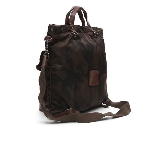 Снимка на CAMPOMAGGI BACKPACK LATERITE IN LEATHER AND CAMOUFLAGE NYLON FABRIC