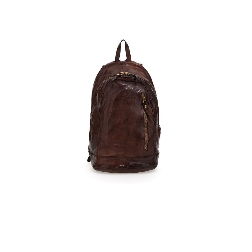 Picture of CAMPOMAGGI BACKPACK SANTARCANGELO IN DARK BROWN LEATHER