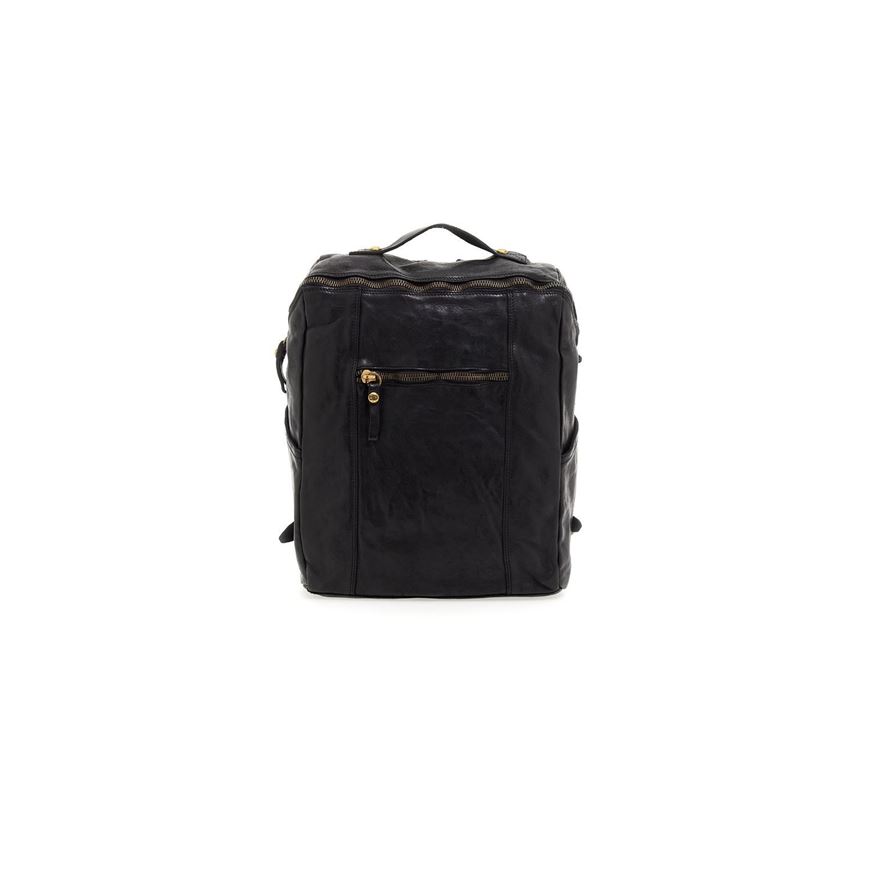 Снимка на CAMPOMAGGI BACKPACK SAMBUCO IN BLACK LEATHER