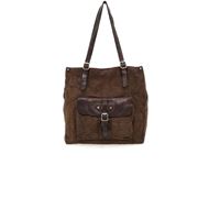 Снимка на CAMPOMAGGI BAG SATURNO IN MILITARY GREEN AND DARK BROWN LEATHER