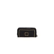 Снимка на CAMPOMAGGI WOMEN'S WALLET IRIS IN BLACK LEATHER WITH RIVETS