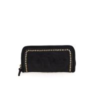 Снимка на CAMPOMAGGI WOMEN'S WALLET IRIS IN BLACK LEATHER WITH RIVETS