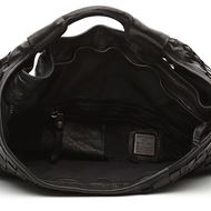 Снимка на CAMPOMAGGI WOMEN'S WOVEN HOBO BAG EDERA IN BLACK LEATHER