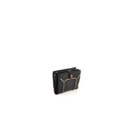 Снимка на CAMPOMAGGI WOMEN'S CLASSIC WALLET IN BLACK LEATHER WITH RIVETS