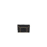 Снимка на CAMPOMAGGI WOMEN'S CLASSIC WALLET IN BLACK LEATHER WITH RIVETS