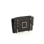 Снимка на CAMPOMAGGI WOMEN'S WALLET BELLA DI NOTTE IN BLACK LEATHER WITH STUDS