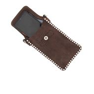 Снимка на CAMPOMAGGI WOMEN'S PHONE CASE IN GREY LEATHER WITH STUDS