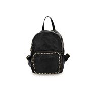 Снимка на CAMPOMAGGI WOMEN'S SMALL BACKPACK KURA IN BLACK LEATHER WITH RIVETS