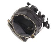 Picture of CAMPOMAGGI WOMEN'S SMALL BACKPACK KURA IN BLACK LEATHER WITH RIVETS 5