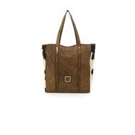 Снимка на CAMPOMAGGI WOMEN'S SHOPPER BAG DIASPRO IN MILITARY GREEN LEATHER