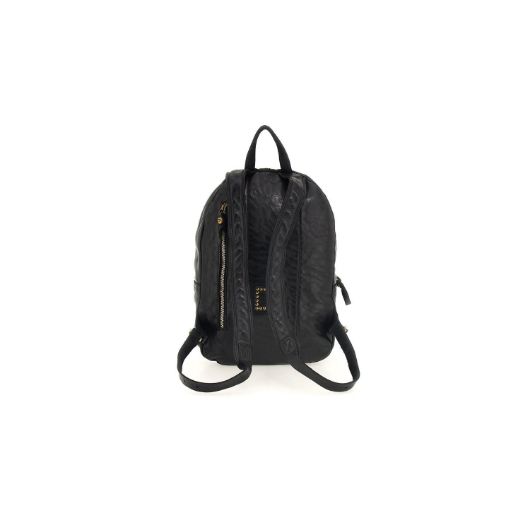 Снимка на CAMPOMAGGI WOMEN'S BACKPACK MALACHITE IN BLACK LEATHER