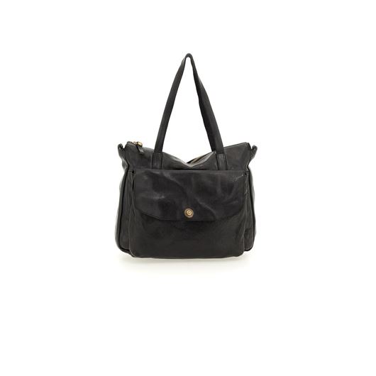 Снимка на CAMPOMAGGI WOMEN'S SHOPPER BAG OSSIDIANA IN BLACK LEATHER