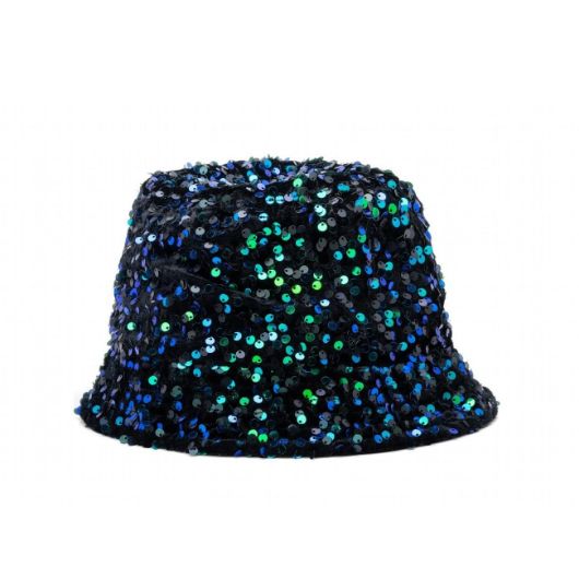 Снимка на REPLAY WOMEN'S BUCKET HAT IN VELVET WITH SEQUINS