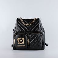 Снимка на LOVE MOSCHINO WOMEN'S CITY POCKETS BACKPACK WITH CHAIN