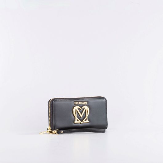 Снимка на LOVE MOSCHINO WOMEN'S ZIP AROUND WALLET WITH HEART LOGO