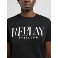 Снимка на REPLAY WOMEN'S REPLAY ATTITUDE COTTON T-SHIRT