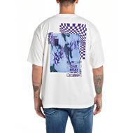 Снимка на REPLAY MEN'S T-SHIRT WITH INDUSTRIAL BEATS PRINT