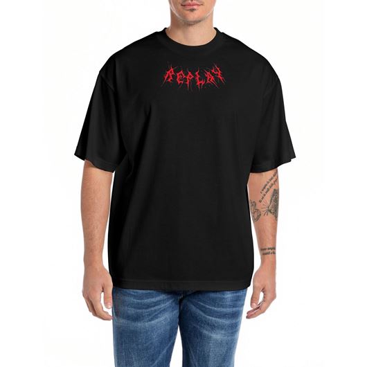 Снимка на REPLAY MEN'S T-SHIRT WITH INDUSTRIAL BEATS PRINT