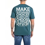 Снимка на REPLAY MEN'S JERSEY T-SHIRT WITH LETTERING PRINT